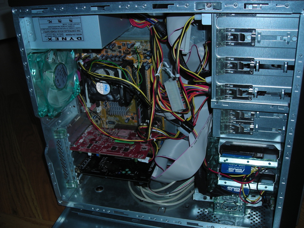 Inside the old case