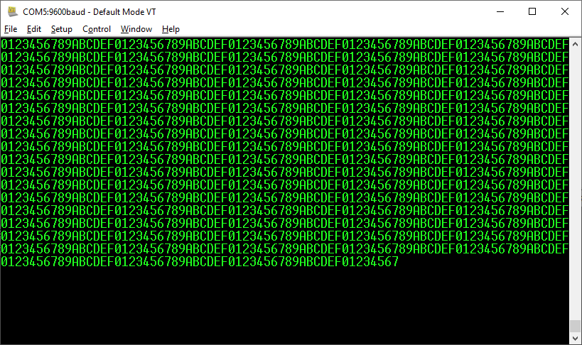 The output of the PrintHex4Test